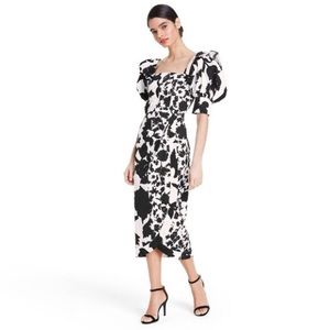 Floral Faux Wrap Dress -ChristopherJohnRogers